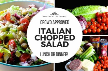 The best ITALIAN CHOPPED SALAD recipe ever!