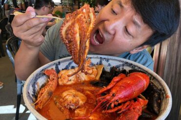 GIANT SEAFOOD STEW & Exploring Cinque Terre Italy