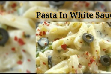 Pasta in white sauce | Domino's style penne  pasta | Italian dish| Lockdown recipe