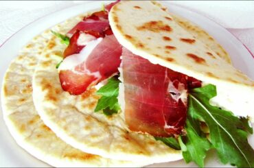 How to make Italian Flat Bread (Piadina Romagnola): easy video recipe