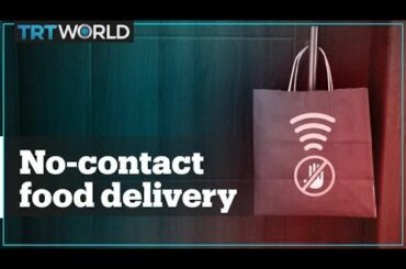 Restaurants practise social distancing with no-contact delivery