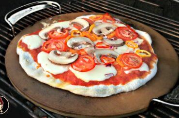 Grilling Pizza On The Weber Pizza Stone | Italian Style Pizza | Outdoor Kitchen