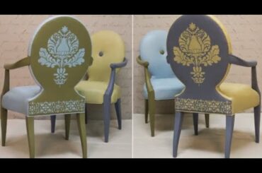 How to Paint and Stencil Upholstery with Chalk Paint® by Annie Sloan