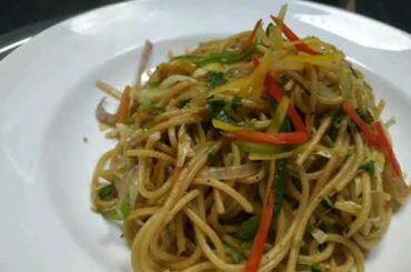 Street food Italian chowmin/ speggati noodles...