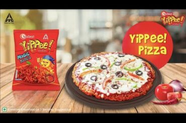 Cheesy YiPPee! Pizza - The new pizza loaded with Cheese with a base of Yummy YiPPee! noodles
