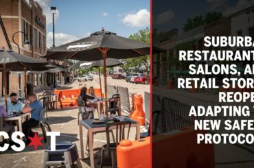 Suburban restaurants, salons and retail stores reopen, adapting to new safety protocols