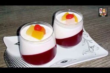 Classic Panna Cotta Desserts with Fruit Cocktail Best Italian Recipe by Food Tech