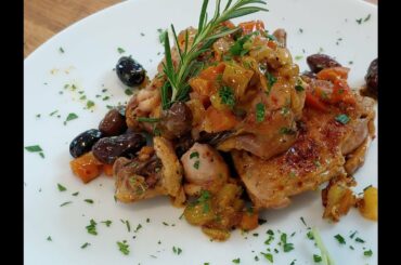 Chicken Cacciatora in two styles