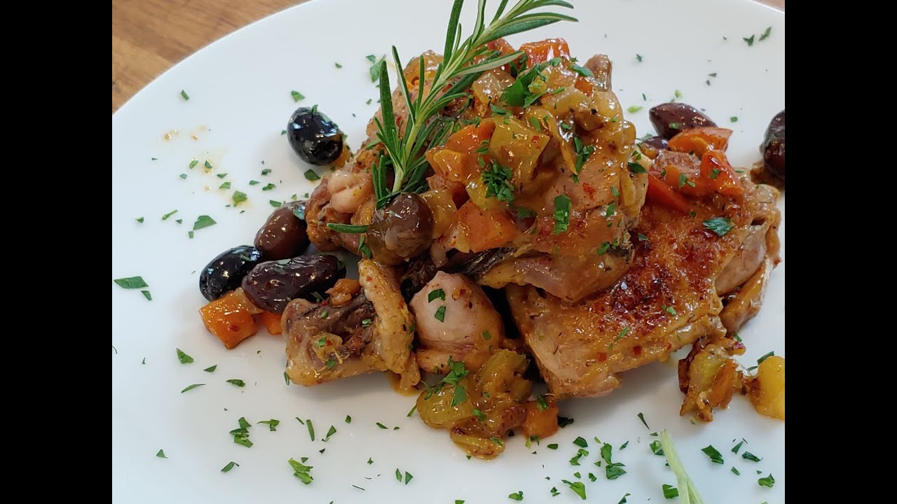 Chicken Cacciatora in two styles Chicken Cacciatora in two styles