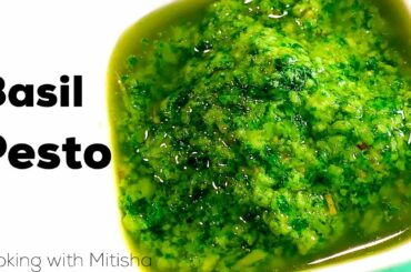 Pesto | Basil Pesto Sauce | How to make Pesto | Homemade Pesto | pesto sauce recipe