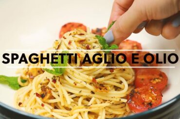 Spaghetti Aglio E Olio Recipe | Spaghetti Aglio, Olio E Peperoncino Ricetta | ITALIAN PASTA RECIPE