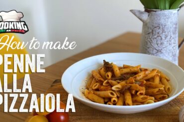 Easy Penne alla pizzaiola - Pasta Pizza Style, Cooking with an Italian
