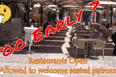 Valletta reopening restaurants, Is it too early ?? , MALTA