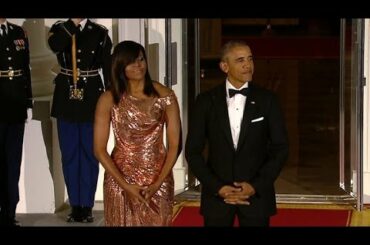President Obama honors Italian PM at last state dinner