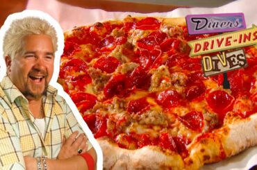 Guy Fieri Says This is NOT Your Average Sausage and Pepperoni Pizza | Diners, Drive-ins and Dives