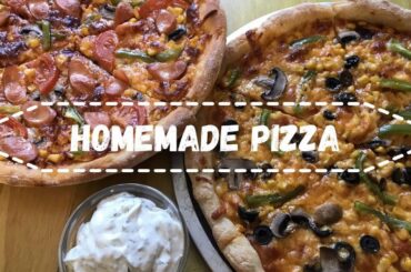 The Best Homemade Pizza / How to Make Perfect Pizza (BONUS RANCH DIP!!)