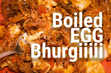 Boiled Egg Bhurji | Lockdown cooking | Easy recipes at home