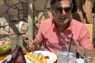 Olive Garden patio lunch first day after lockdown