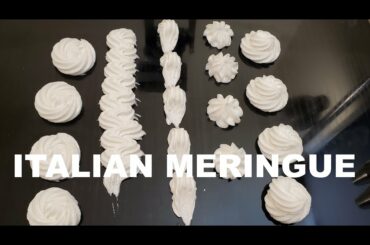 How To make Perfect and Easy Italian Meringue RECIPE with Basic pipping Tips