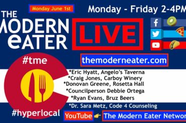 Continued coverage of Colorado restaurants as they re-open! 06-01-20