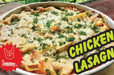 Chicken Lasagna (Homemade) - Cuisine Baleine Verte