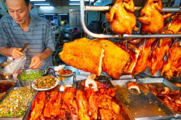 Hong Kong Street Food - CRAZY CANTONESE FOOD Tour in Taipei!! DIM SUM + ROAST MEATS!