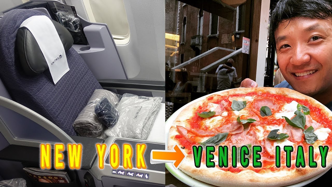 United Airline BUSINESS CLASS New York to Venice Italy & KOREA BBQ! United Airline BUSINESS CLASS New York to Venice Italy & KOREA BBQ!