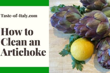 Easy way to clean fresh artichokes