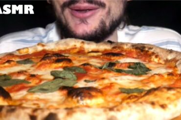 ASMR PIZZA MARGHERITA NEAPOLITAN EATING SOUNDS *MUKBANG ITA EATING PIZZA ITALIAN FOOD 먹방 WISPERING