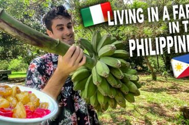 Italian Living in a Farm in the Philippines! How to make Saging Con Yelo!