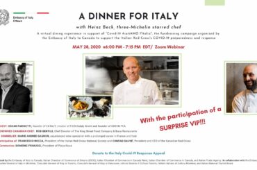 A DINNER FOR ITALY with Heinz Beck, three-Michelin starred chef