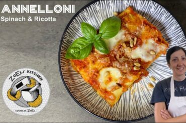 How to make Cannelloni Ricotta and Spinach step by step Italian recipe/Cannelloni ricotta e spinaci