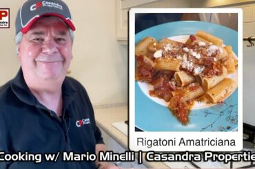 Cooking With Mario Minelli | Rigatoni Amatriciana