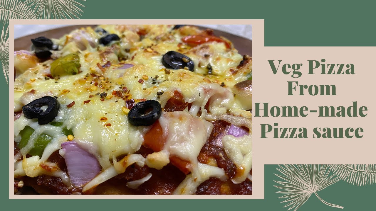 Veg Pizza from Home-made Pizza Sauce | Medha's Recipes | वेज पिझ्झा Veg Pizza from Home-made Pizza Sauce | Medha's Recipes | वेज पिझ्झा