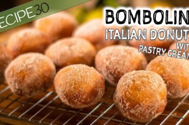 Bombolini (Italian donuts with pastry cream)