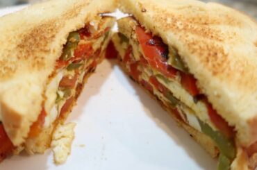 Italian Peppers and Eggs Sandwich - Depression Era Recipe