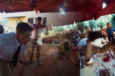 SteveWillDoIt Jumps On Table at Wine Tour