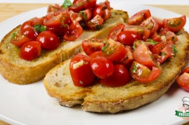 Italian Tomato Bruschetta | Authentic Original Italian Recipe | 100% Italian - 100% Vegan |
