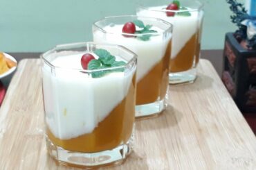 Italian Dessert Delicious Mango Panna Cotta Recipe | Homemade Mango Recipe | Mango Pudding Recipe |