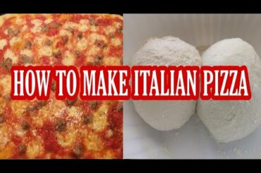 How to make quick and simple Homemade Italian Pizza recipe