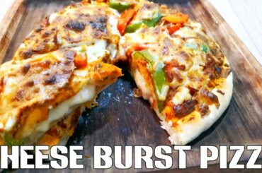 CHEESE BURST PIZZA /PIZZA RECIPE / PIZZA IN RESTAURANT STYLE / HOMEMADE PIZZA RECIPE