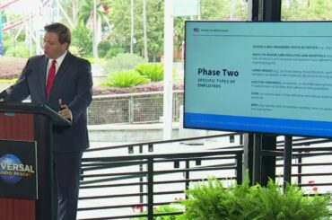 Governor gives update on phase 2 of reopening Florida amid coronavirus pandemic