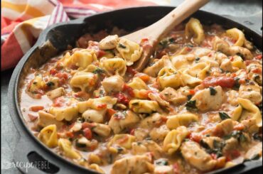 Italian Chicken Tortellini Skillet | The Recipe Rebel