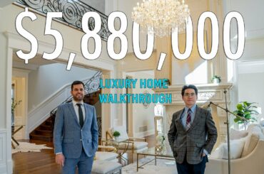 Inside a $5.88 Million Lakeshore Mansion with Stunning Details