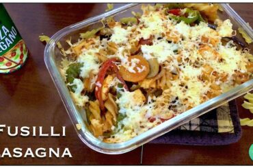 Fusilli Lasagna | Indo-italian Fusion Recipe | 1st Time on YouTube | SunnySideUp