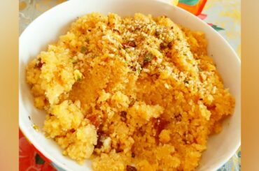 SUJI  KA  HALWA  WITH  MILK  AND  EGGS 😊 simple and quick recipe.( With my style)