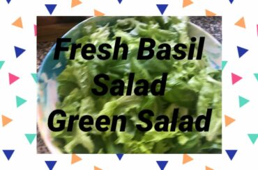 Italian Frest Basil Simple Salad and Lettuce