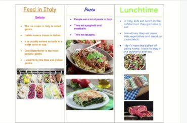Bryce's Food in Italy brochure