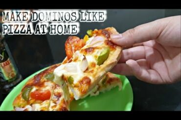 HOW TO MAKE PIZZA AT HOME USING MICROWAVE || NO YEAST || CHEESY PIZZA