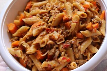 Pasta e Fagioli Italian recipe is easy and fast in 8 minutes
